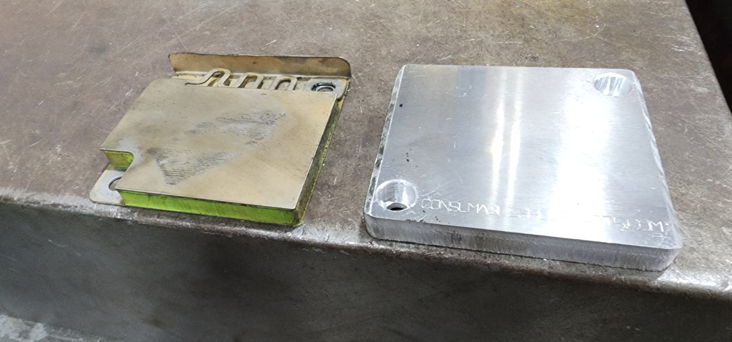 laser shuttle table block solid aluminum